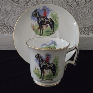 Royal Chelsea RCMP Mountie Bone China Cup & Saucer England